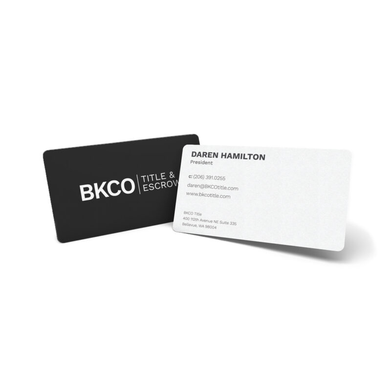 BKCO Title & Escrow Business Cards