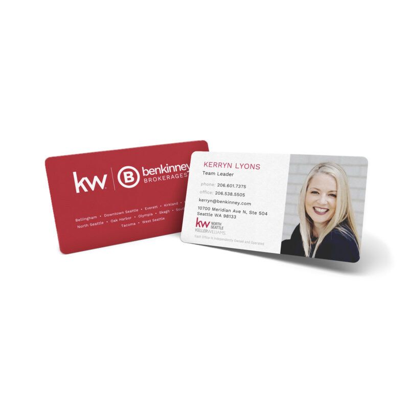 KW Ben Kinney Brokerages Business Cards with Photo