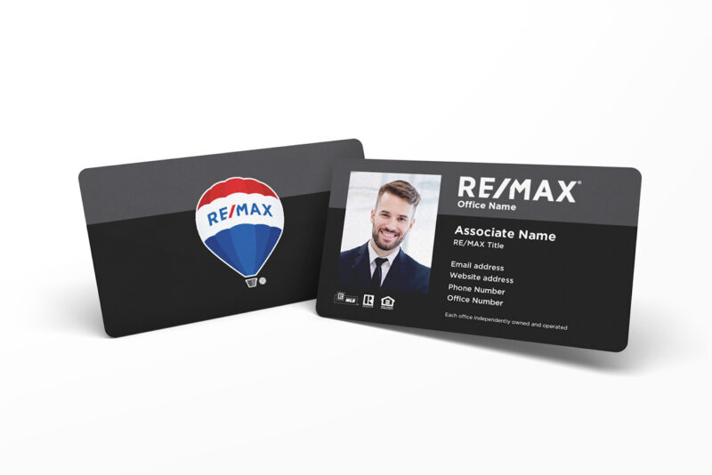 Black Stripe w: Photo RE:MAX Business Card