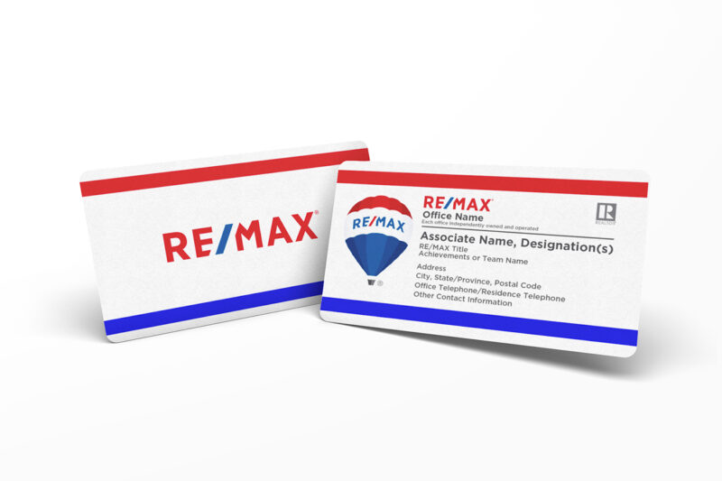 White Stripe RE/MAX Business Card