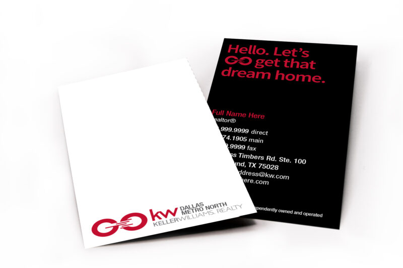 GO Expression Hello Vertical Business Card