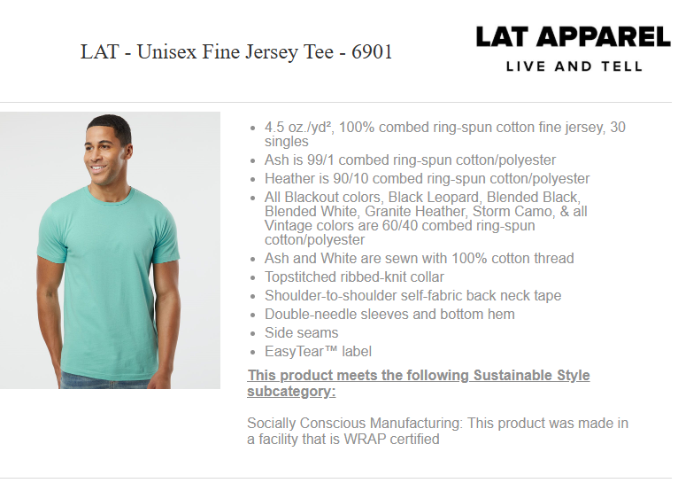 Win Make Give | 100% Cotton T-Shirt (Left logo) - Image 2