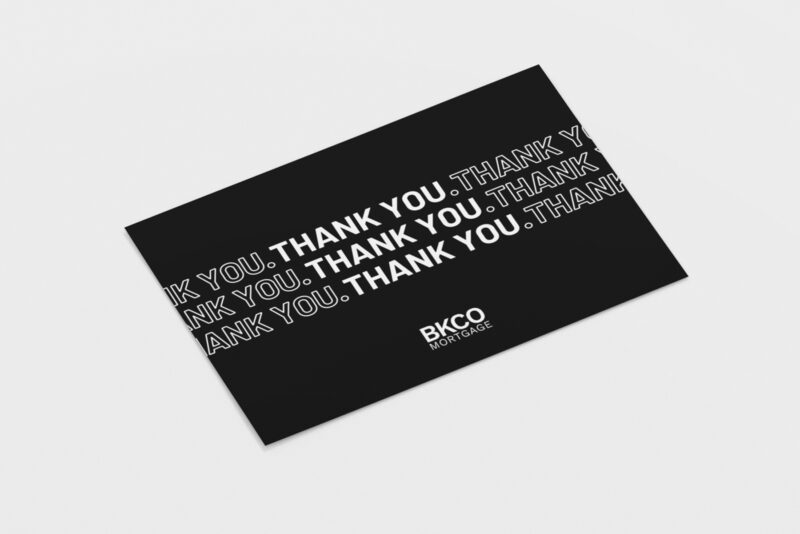 BKCO Mortgage | Thank You Greeting Card