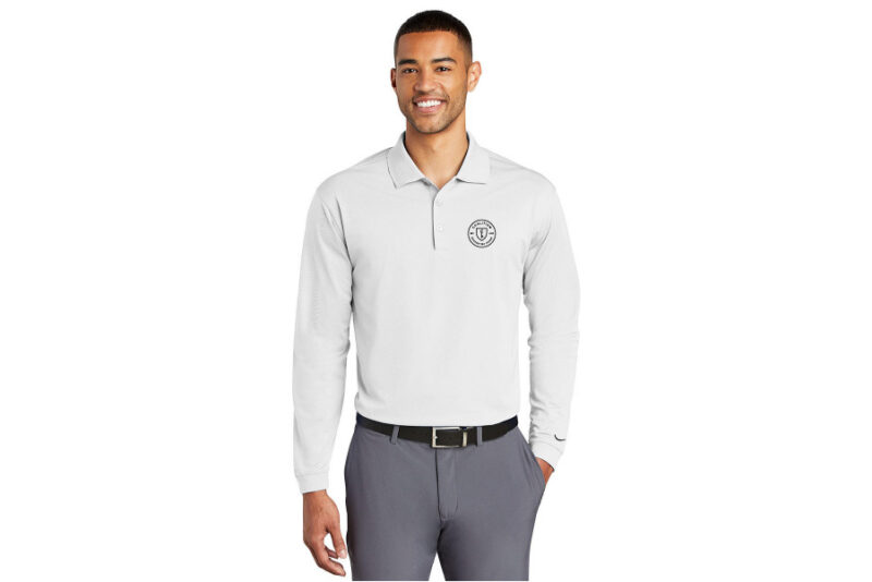 Coalition | Nike Mens Long Sleeve Polo - Image 2
