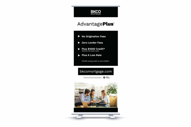 BKCO Mortgage | Roll Up Retractable Super Flat Vinyl