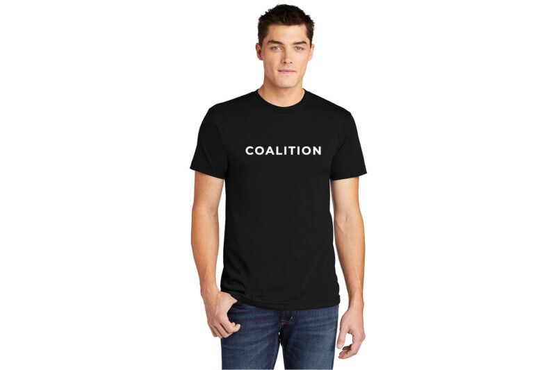 Coalition | Horizontal Coalition Logo 100% Cotton T-Shirt