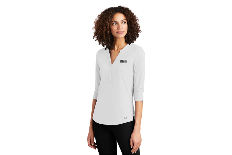 BKCO Mortgage | OGIO® Ladies Jewel Henley - Image 2