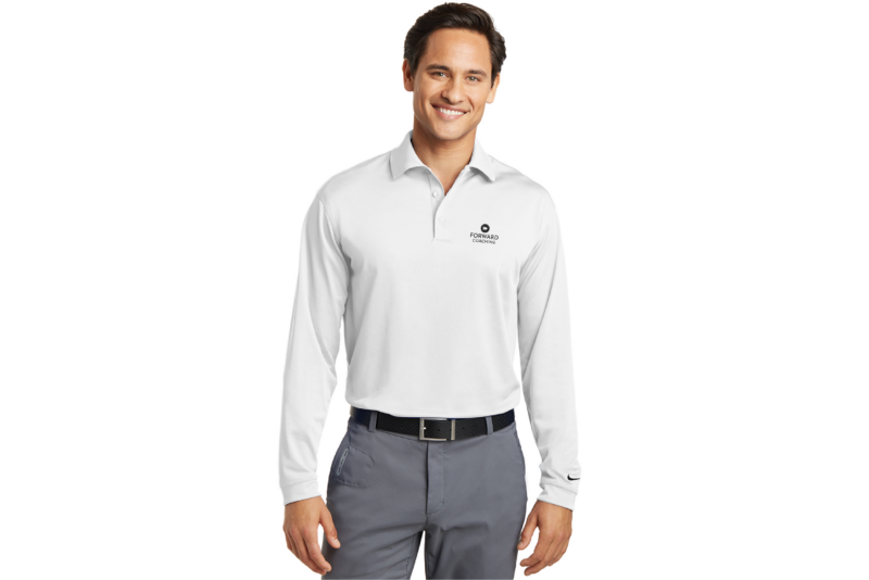 Forward Coaching | Nike Mens Long Sleeve Polo - Image 2