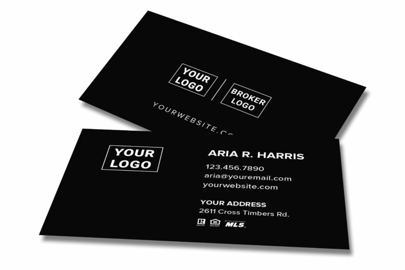 Simple Black Business Card