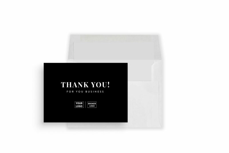 'THANK YOU FOR YOUR BUSINESS' Greeting Card (Sans Serif Font)