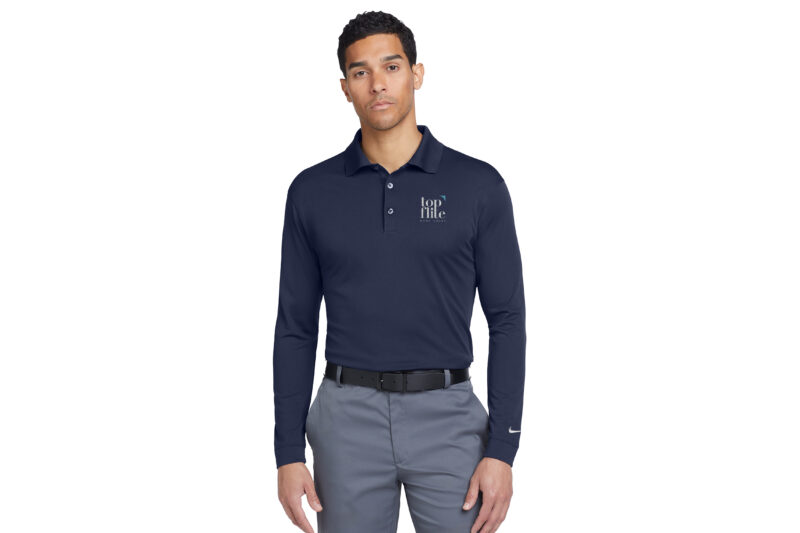 Top Flite Home Loans | Nike Mens Long Sleeve Polo | Colors Available - Image 5