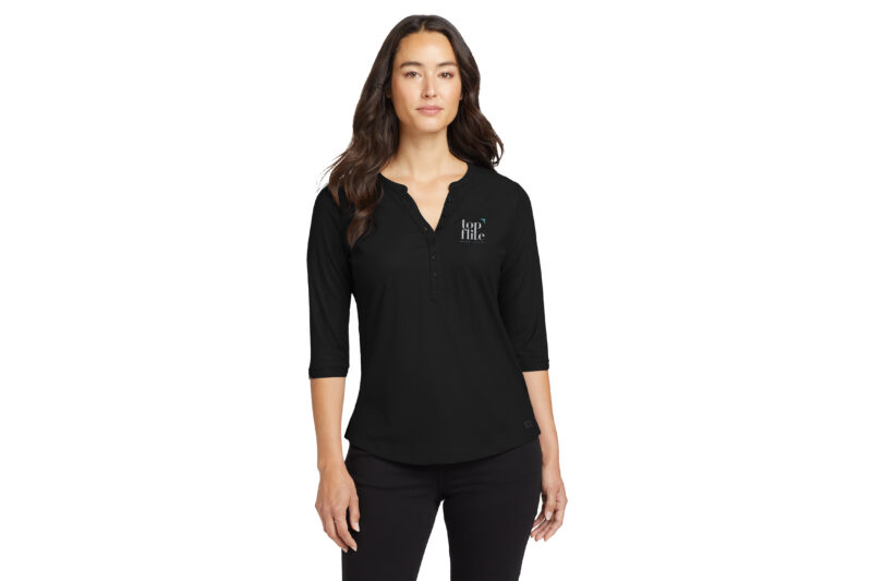 Top Flite Home Loans | OGIO® Ladies Jewel Henley | Colors Available - Image 3