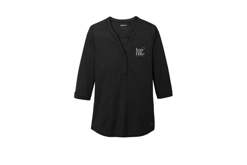 Top Flite Home Loans | OGIO® Ladies Jewel Henley | Colors Available - Image 4