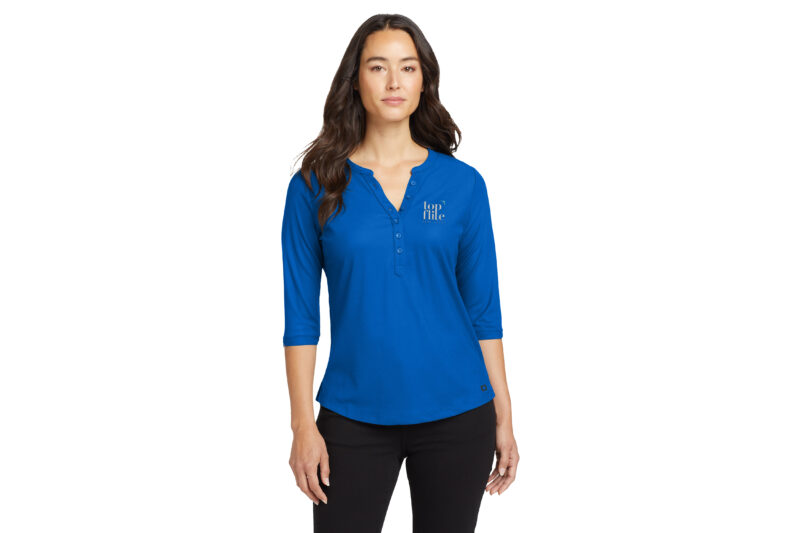 Top Flite Home Loans | OGIO® Ladies Jewel Henley | Colors Available