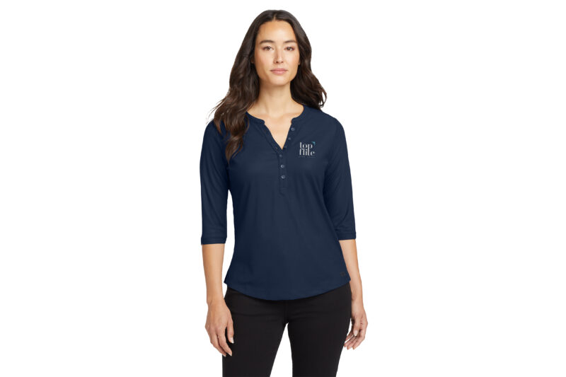 Top Flite Home Loans | OGIO® Ladies Jewel Henley | Colors Available - Image 5