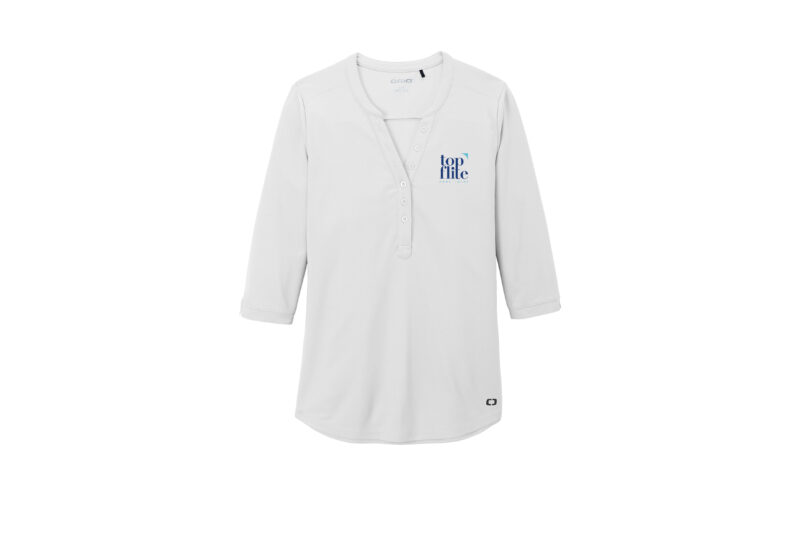 Top Flite Home Loans | OGIO® Ladies Jewel Henley | Colors Available - Image 8