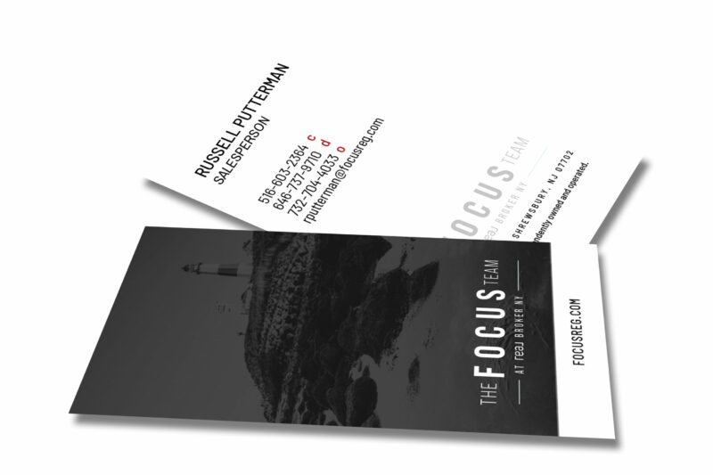 The Focus Team Spot UV Business Card (Lighthouse)