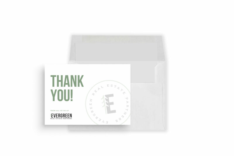 Evergreen Real Estate Partners | Thank You Greeting Cards