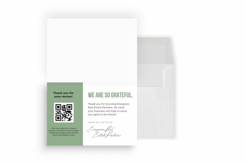 Evergreen Real Estate Partners | Thank You Greeting Cards - Image 2
