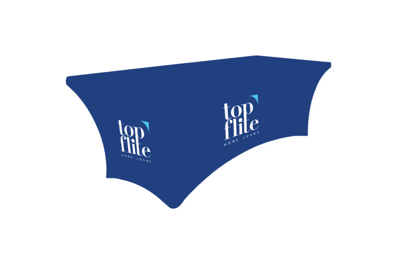 Top Flite Home Loans | 6ft. 3-sided Table Throw with Custom Print