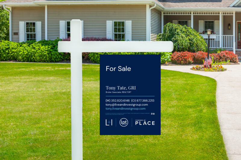 Live and Invest Group 24x30 Regular For Sale Signs