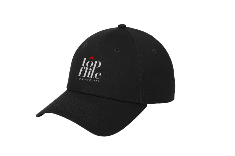 Top Flite Commercial | Black New Era® Full Fabric - Adjustable Structured Cap