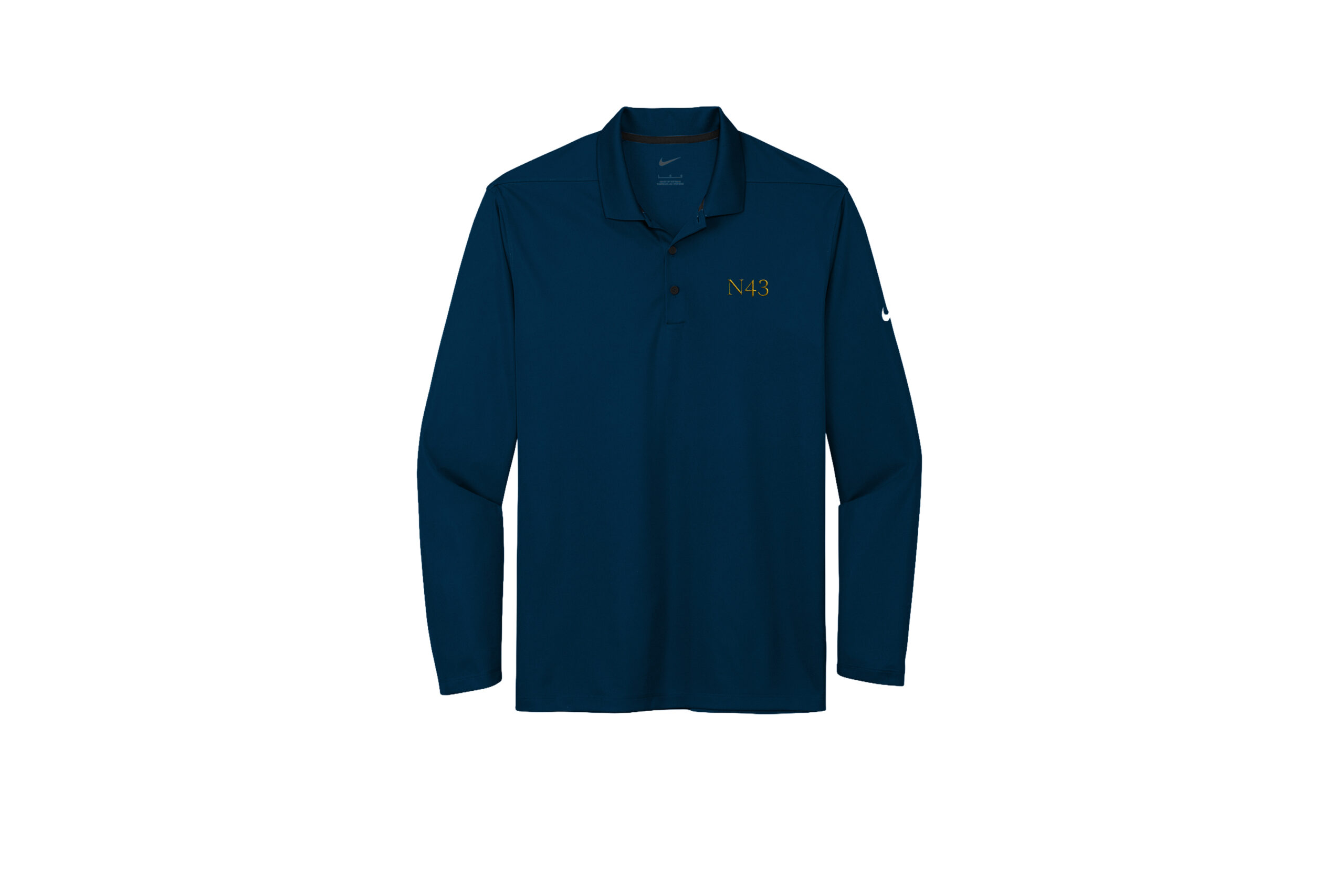 N43 | Nike Mens Long Sleeve Polo - Image 4